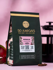 Indiegrow café 50 amigas café colombiano gourmet organico especial producido por 50 mujeres cabeza de familia que se unieron para generar bienestar a sus familias. 