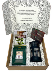 Indiegrow kit de café 50 amigas regalo original café colombiano gourmet organico especial producido por 50 mujeres cabeza de familia que se unieron para generar bienestar a sus familias. 